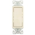 Cooper Wiring Rocker Switch, 15 A, 120/277 V, Spst, Lead Wire Terminal, Light Almond 7501LA-BOX